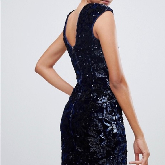 Little Mistress Sequin Pencil Dress - Picture 2 of 6